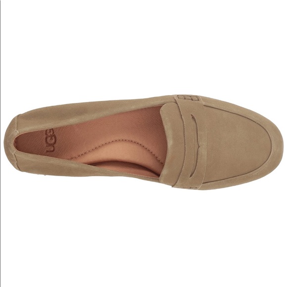 UGG Elise Studded Suede Leather Shoe Beige 9 NIB - Picture 3 of 14